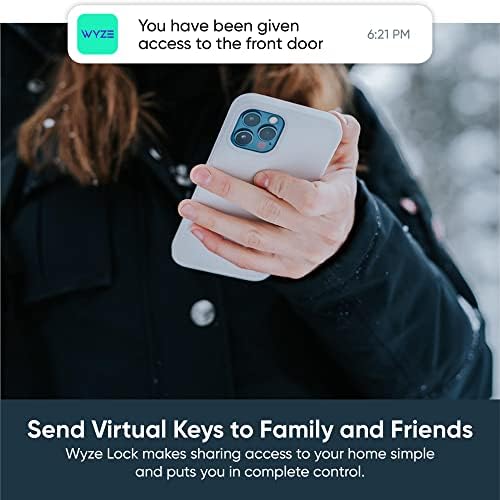 Wyze Lock WiFi & Bluetooth Enabled Smart Door Lock, Wireless & Keyless Entry, works with Amazon Alexa & Google Assistant, Fits on Most Deadbolts, Includes Wyze Gateway - A Certified for Humans Device - Image 6