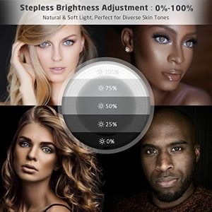 IVISII 18 inch Ring Light with Stand and Phone Holder & Ball Head, 60W Bi-Color 3000-5800K, Professional Ring Light with Tripod for Makeup, Vlog, Tattoo, Large Ring Light for Phone, Camera, Tablet