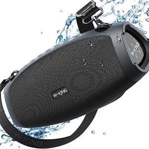 W-KING Portable Loud Bluetooth Speakers with Subwoofer, 70W Outdoor Speakers Wireless Waterproof, Triple Passive Radiators-Deep Bass/Hi-fi Audio/DSP/42H/Power Bank/TF/AUX/EQ/Opener