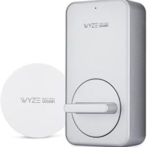 Wyze Lock WiFi & Bluetooth Enabled Smart Door Lock, Wireless & Keyless Entry, works with Amazon Alexa & Google Assistant, Fits on Most Deadbolts, Includes Wyze Gateway – A Certified for Humans Device